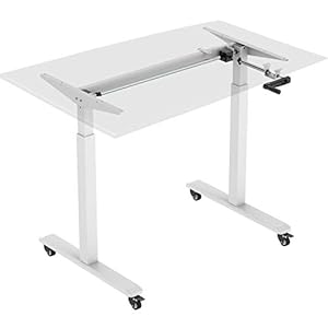HOKO® Ergo-Work-tafel in hoogte verstelbaar bureau, tafelpoten Basic grijs, handmatig verstelbaar, voor tafelbladen…