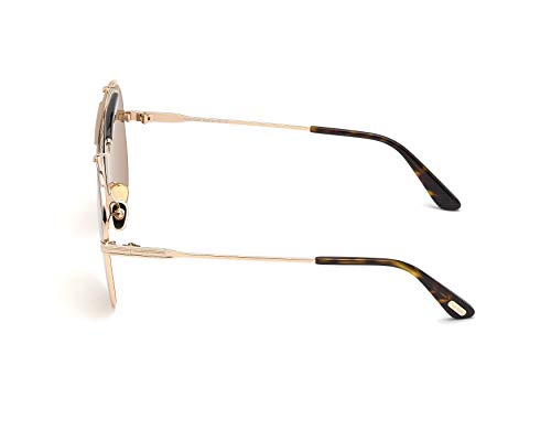 Tom Ford HOLDEN FT 0818 Shiny Rose Gold/Brown 60/11/145 unisex Sunglasses - Image 2