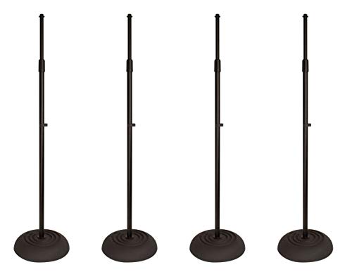 ���ɂ̃T�|�[�g JS-MCRB100 JamStands�V���[�Y ���E���h�x�[�X �}�C�N�X�^���h 4�p�b�N