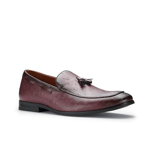 Image of Ferro Aldo Men's Premium Moc Toe Loafers | Casual & Dress Styles with Tassels & Horsebit Buckles