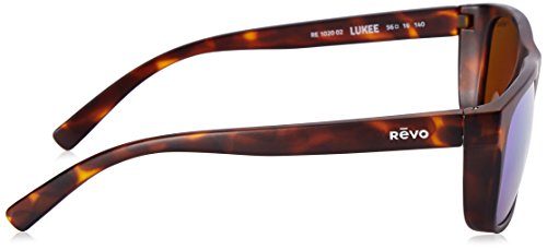 Revo Lukee Polarized Sunglasses - Square Frame With High-Contrast Serilium Lenses, Lightweight Acetate