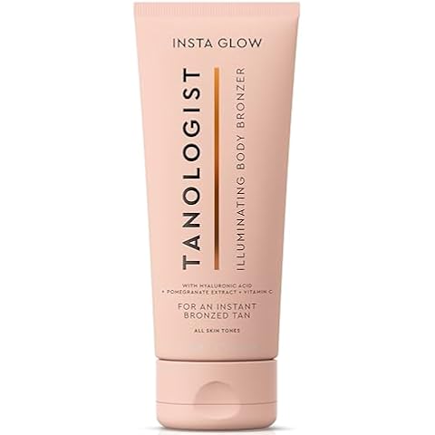 Tanologist Instaglow Illuminating Bronzer for Body - Instant Self Tanner - Last 24 hours - Hyalyronic Acid & Vitamin C - Natural & Vegan - 5.75 fl. oz Cover