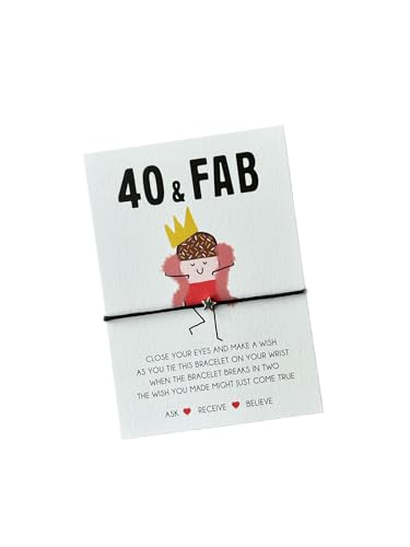 Mermaid Mary's 40th Birthday bracelet | Gift for 40th birthday | 40 and Fabulous Gift | 40th Birthday present