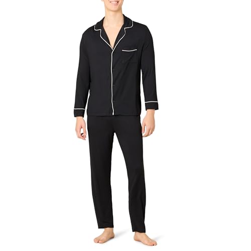 Amazon Essentials x Sofia Grainge Mens Long Sleeve Pajama Set Black Large