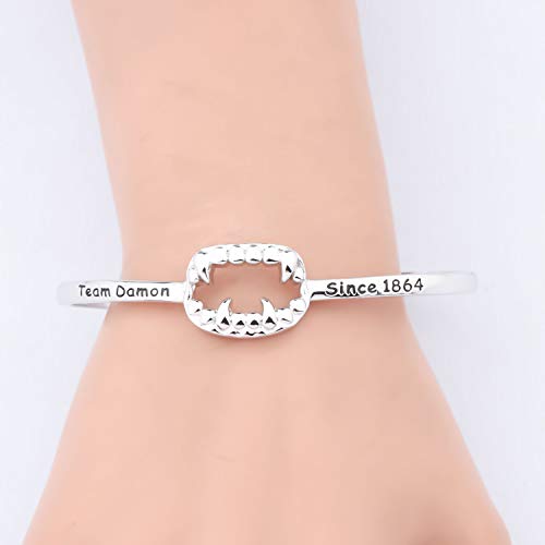 CENWA Team Salvatore/Damon/Stefan Since 1864 Teeth Bracelet Vampire Fandom Gift4
