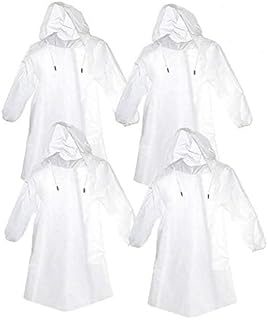 AntEuro Emergency Poncho Portable Waterproof Disposable Raincoat, Unisex Disposable Rain Poncho with Cap for Outdoor Travel Camping Hiking