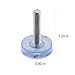 ZHYOHEN 10PCS Adjustable Furniture Leg Levellers M6x24mm Table Leg Sliding Levelling Pad Transparent Furniture Foot Screw Fixing Levelling Tool for Levelling Cabinet Sofa Bed