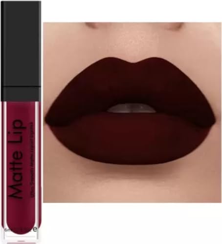Ultra Smooth Matte Liquid Lipstick Smooth Lip Color Weightless Finish Matte Finish Shade- Maroon 6ml
