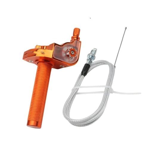 Poignée d'accélérateur moto 22mm en aluminium usiné haute résistance avec raccord M10