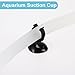 CAPASTEC Aquarium Suction Cup, Aquarium Sucker Clip, Suction Cups Airline Tubing Holder, Fish Tank Accessories for Aquarium Fish Tank, Black, 0.67