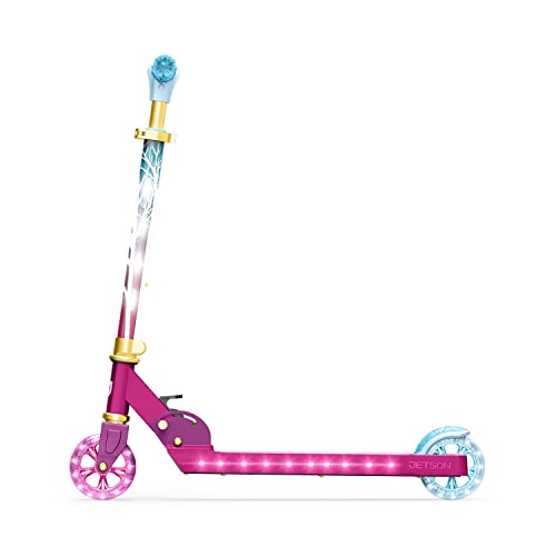 Image of Jetson Character Kids Kick Scooter, LED Lights on Stem & Light-Up Wheels, Lightweight Frame, Height-Adjustable Handlebar, Lean-to-Steer System, Easy-Fold Mechanism