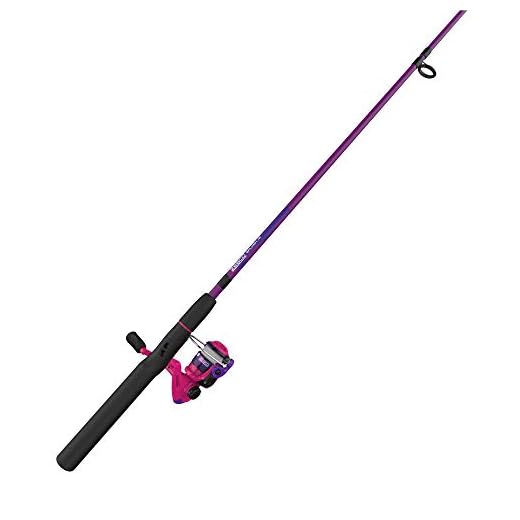Zebco Splash Junior Spinning Reel and Fishing Rod Combo, 4-Foot 2-Piece Fishing Pole, Size 10 Reel, Changeable Right- or Left-Hand Retrieve, Pre-Spooled with 6-Pound Zebco Line, Pink