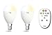 Produktbild 2er Pack LED Kerze Leuchtmittel iDual Whites E14 + Fernbedienung