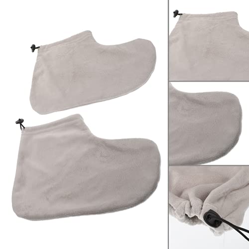 Beaupretty 3 Pairs Wamer Mitts Thermal Cloth Terry Beauty Wraps Hot Cotton Cover Booties Moisturizing Covers Tools Machine Kit For Bags Warming Work Foot Insulated Liners Hand Spa Bath Wax #TOP5
