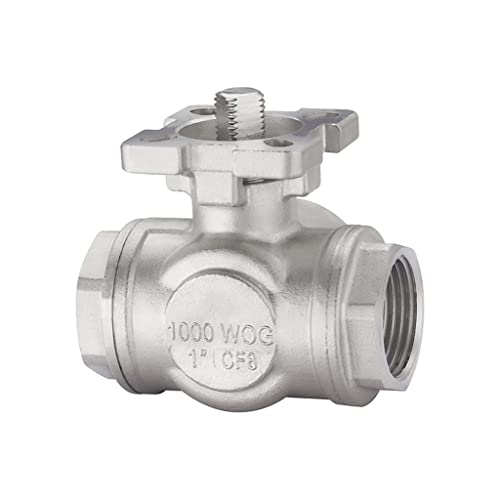 Válvula de bola de acero inoxidable DN15: accesorios de plomería de tres vías 5