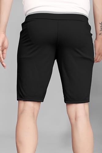 Image of Men's Sports Shorts with Drawstring, Athletic Casual Bermuda Shorts in Multicolor, Zippered Pockets