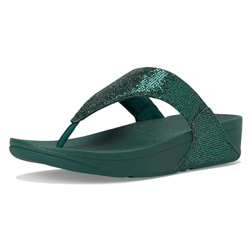 Image of FitFlop Lulu Multi-Tonal Glitter Toe-Post Sandals
