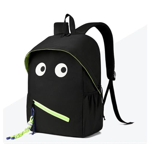 Girls Boys Backpack 16Inch 3D Eyes Funny Emoticon Comic Cartoon Backpack Students Daypack Large for Kids and Youth (A)2