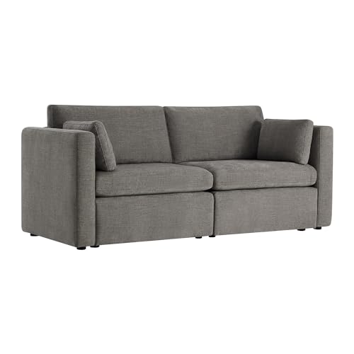 Image of CHITA 78 inch Modular Sectional Sofa,2 Seat Modular Couch, Grey