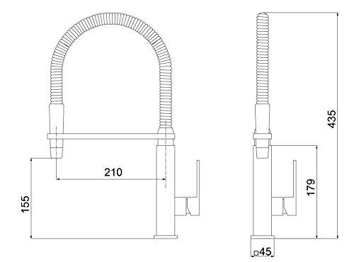 Monocomando Cozinha Lorenvogue 2267 C98, Lorenzetti, 7048526, Cromado
