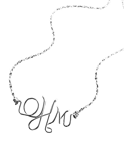 Silver Monogram Necklace, Bracelet, or Anklet~Personalized Jewelry~Sterling Silver~Any Initials~Initial Jewelry~Baby Jewelry~Custom Initial Jewelry~Custom Made~Mother's Bracelet~Children's Initials