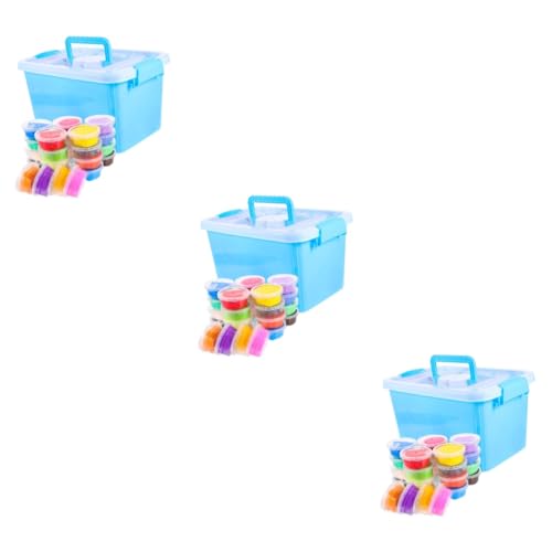 VILLCASE 3 Juegos Colores de Arcilla Arcilla de Secado Aire Kit de Manualidades DIY Herramientas Proyectos Artísticos Infantiles