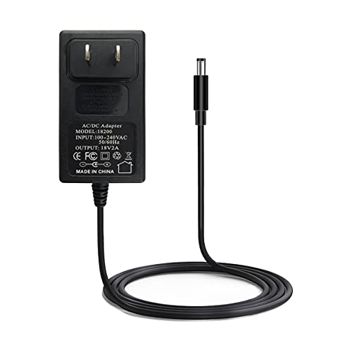 Adaptateur d'alimentation 18V 2A AC/DC compatible prise CC positive centrale 5,5x2,1mm