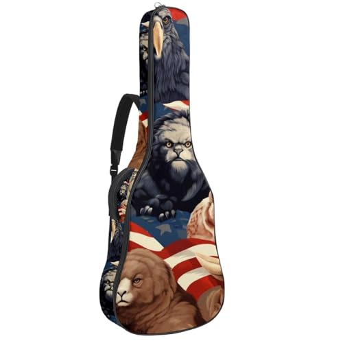 Sac de transport guitare multicolore idéal pour voyages et concerts