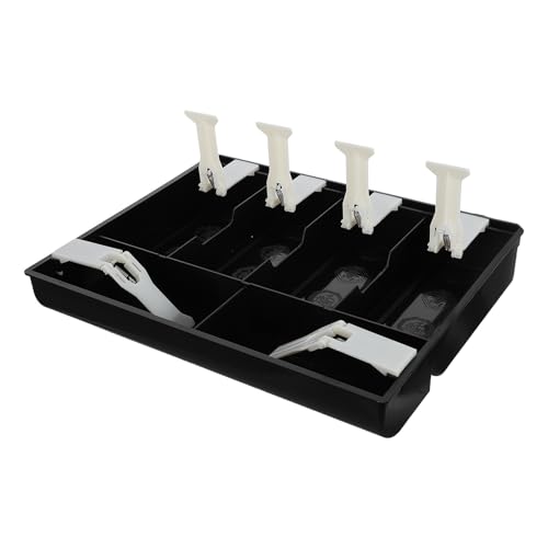 Plateau à billets à 6 compartiments Zerodeko avec clips de maintien robustes