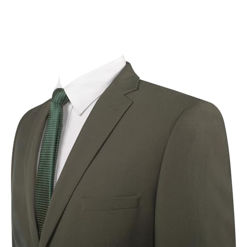 Men's Slim Fit 2-Piece Suit with Two Buttons Blazer Jacket Hidden Expandable Pants,Business Wedding Office Dress Tux Suit3