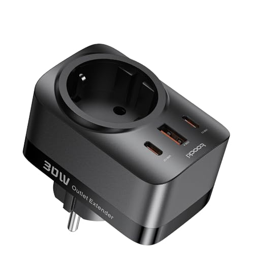 Toocki P30 Chargeur Rapide GaN 30W avec Bloc Multiprise AC et 3 USB-C DrPhone