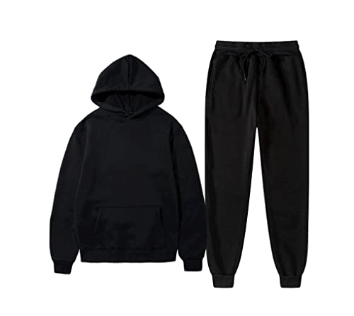 Survêtement d'hiver en polaire Kiioouu noir taille XL pour homme et femme