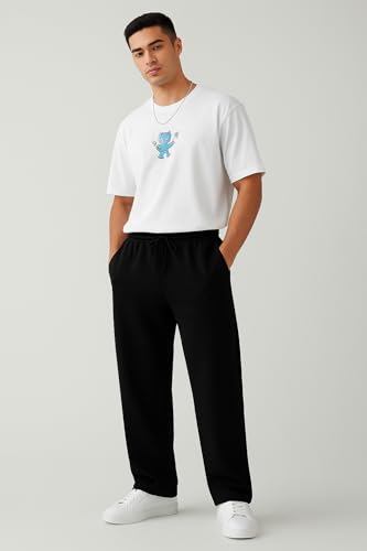 Image of Men's /Unisex || Open Bottom || Stretchable || Drawstring || Pure Cotton || Loose Fit || Baggy Jogger Lower || Track Pants || Sweat Pants