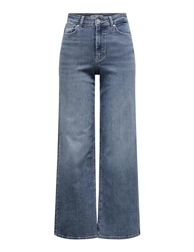 Onlmadison Blush HW Wide DNM Tai853 Noos, Special Blue Grey Denim, (M) W x 30L