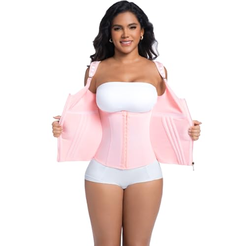 Waist Trainer for Women, Tummy Control Sports Girdle, Workout Body Shaper with Adjustable Shoulder Strap3