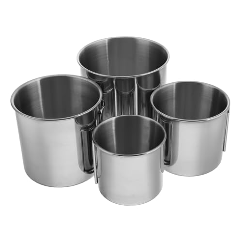 Garneck Backpacking Cup Camping Outdoor Mini Cup Stainless Steel Folding Metal Camping Set
