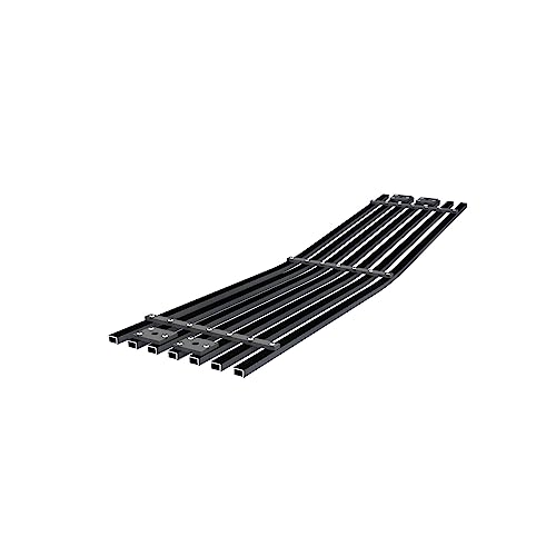 Image of APS Compatible with Chevy Silverado 2500 HD 3500 HD 2015-2019 Lower Bumper Black Billet Front Grill Grille Insert C66319H