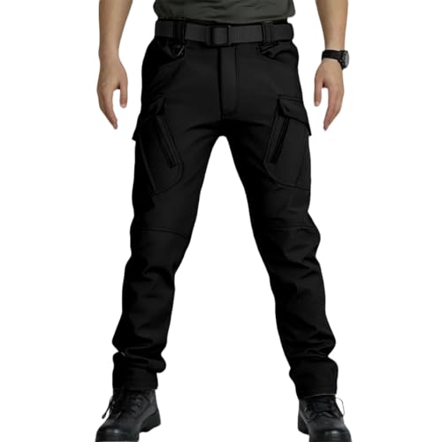 La mejor comparación de Pantalón los mejores 5. 43 LAULY Pantalón Impermeable Y Cortavientos,Pantalones de Bolsillo para Hombres,Pantalones de Trabajo Impermeable Hombre (MX/US, Numérica, 38, Regular, Regular, Black)