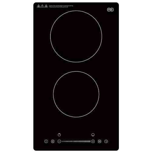 OMEO Double Induction Cooktop Portable 2 Burner Sensor Touch, 3600W Digital Hot Plate