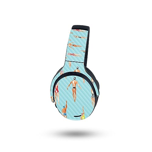 Image of MightySkins Carbon Fiber Skin Compatible with Skullcandy Crusher ANC 2 - Upstream | Protective, Durable Textured Carbon Fiber Finish | Easy to Apply, Remove, and Change Styles