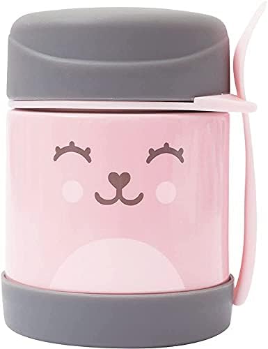 Buba Pote Termico C/Colher - Gumy Rosa Buba Rosa