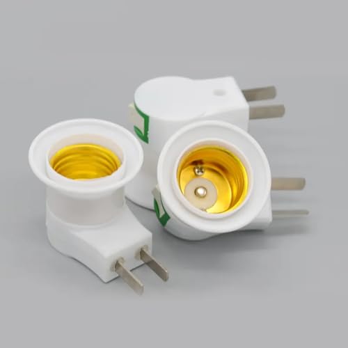 Kit 2 Adaptador De Tomada Para Lâmpada E27 Com Interruptor Liga/Desliga Bivolt Andarix