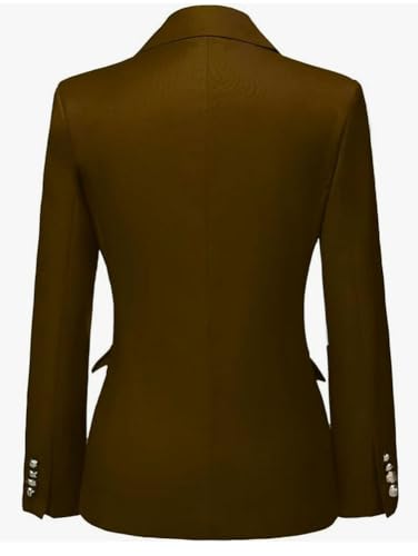 2 PC Double Breasted Pants Suit for Women Notch Lapel Office Lady Suit for Work Business Suit Prom Suit3