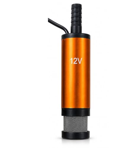 Image of ROBOWAY DC 12V Electric Submersible Water Pump with Metal Body, Portable Diesel Fuel Transfer Pump, Battery Operated Pump with ON /Off Switch for Water, Diesel & Kerosene, (Pack of 1)