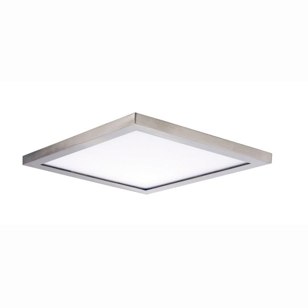 Maxim Lighting 58738WTSN Wafer - 30W 1 LED Flush Mount-0.5 Inches Tall and 15 Inches Wide, Finish Color: Satin Nickel