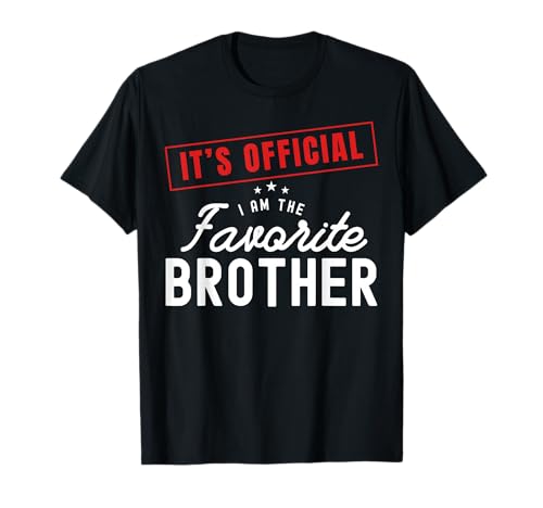 It's Official I'm The Favorite Brother Vintage T-Shirt
