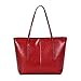 JESSWOKO Femmes Sacs à Main pour Ordinateur Portable 14" Designer Sac à Bandoulière Fourre-Tout Grande Sacs portés Main Sac à main vintage en cuir souple pour femme,Rouge
