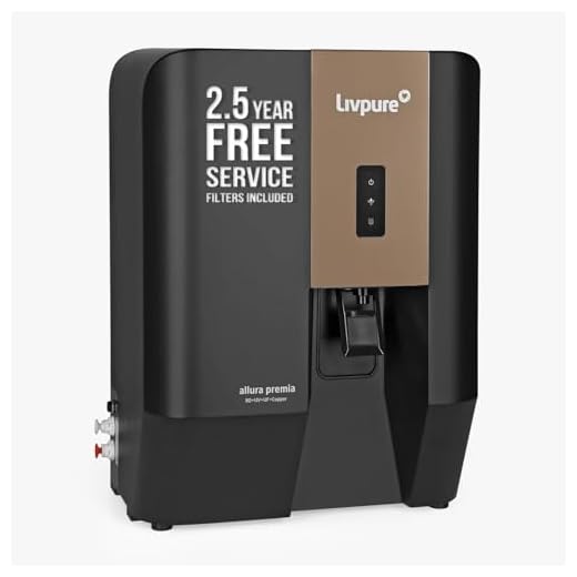 Livpure Allura Premia Water Purifier| Zero Cost for 2.5 Yrs - Filters Included | 10 Stage Advanced Purification | RO+UV+UF+Copper+Alk+Mineraliser| In Tank UV Sterilisation| 7 Ltr|