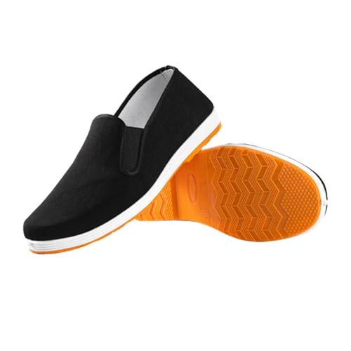 Kung Fu Shoes, Beef Tendon Sole Unisex Cotton Anti-Slip Tai Chi Shoes, Light and Breathable Suitable for Indoor/Outdoor Old Beijing, for Martial Arts and Tai Chi