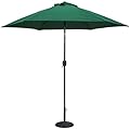 TropiShade 9 ft Bronze Aluminum Polyester Market Umbrella with Green Polyester Cover (Base not included)